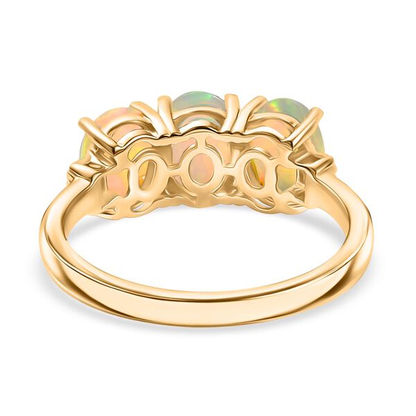 AA Nat&uuml;rlicher, &auml;thiopischer Welo Opal und Diamant Ring - 1,63 ct. image number 5