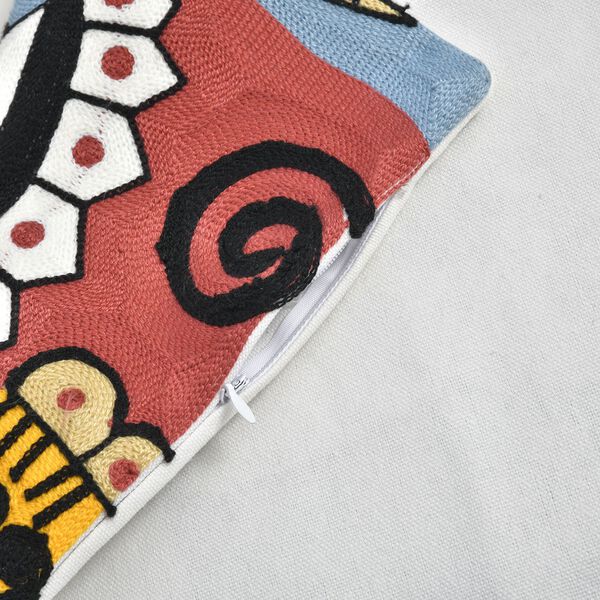 Besticktes Kissenbezug mit Rei&szlig;verschluss, Frida Kahlo image number 6