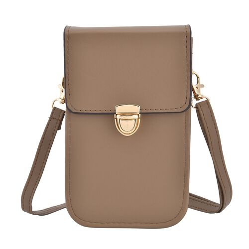 Crossbody Tasche mit RFID Schutz, Braun image number 0
