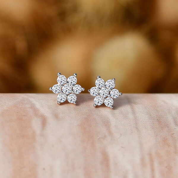 LUXURIANT DIAMOND - Lab Grown Diamant SI-GH Ohrringe 925 Silber 750 Ros&eacute;vergoldet ca. 0,20 ct. image number 1