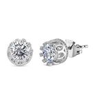 Moissanit Ohrringe 925 Silber rhodiniert ca. 2.00 ct