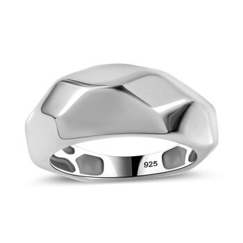 Ring, 925 Silber platiniert