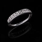 Half Eternity Diamant Ring, 925 Silber platiniert image number 6