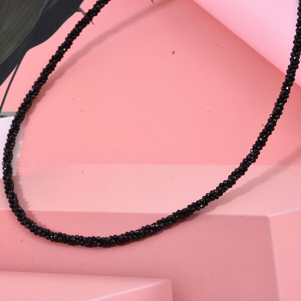 Schwarze Spinell 45cm Halskette - 50 ct. image number 1