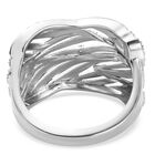 Diamant Ring 925 Silber Platin-Überzug image number 5