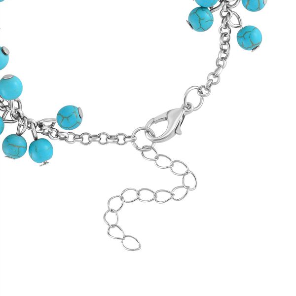 Blaues Howlit-Armband, 19+5cm - 65 ct. image number 3