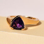 Natürlicher, marokkanischer Amethyst-Ring, 925 Silber Gelbgold Vermeil  ca. 1,72 ct image number 1