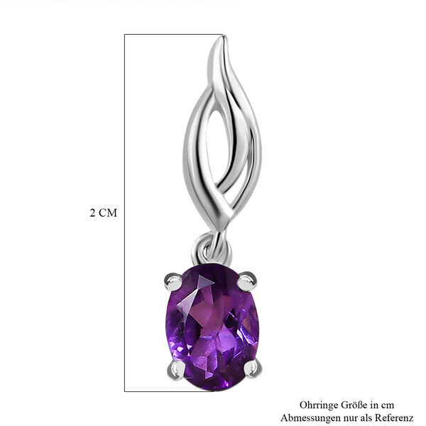 Afrikanische Amethyst Ohrringe, 925 Silber ca. 1,40 ct image number 6