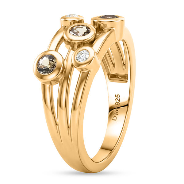 D'Joy AA nat&uuml;rlicher goldener Tansanit und Zirkon Ring  - 0,54 ct. image number 5