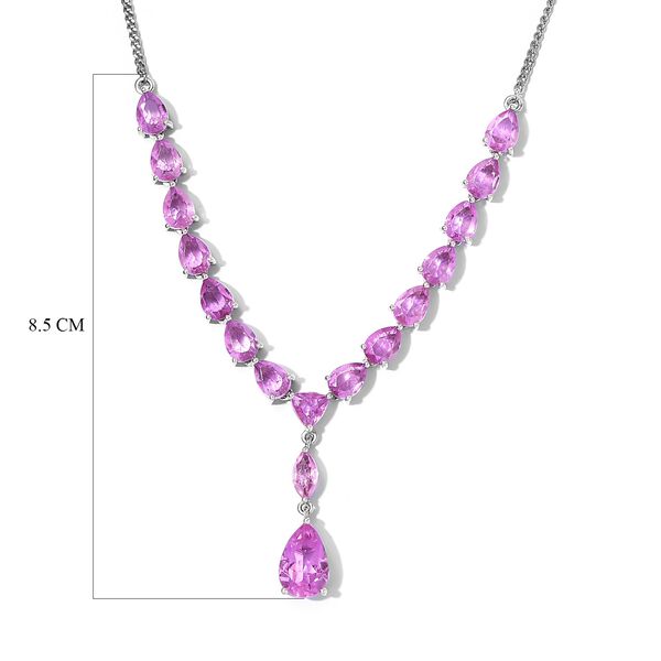 Patroke Triplette Quarz Collier, ca. 45 cm, 925 Silber platiniert ca. 17.41 ct image number 6