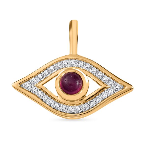 Nazar afrikanischer Rubin und Zirkon-Anh&auml;nger