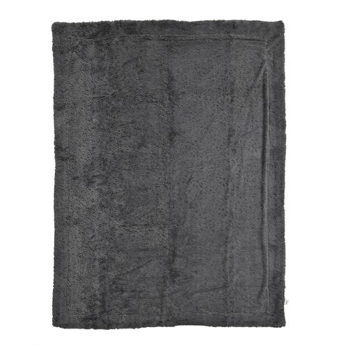Doppelschichtige Kunstfell Sherpadecke, 150x200cm grau image number 1