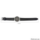 Strada - Schlichte Uhr mit Sternenstaub Effekt, Modernes PU-Leder Armband, wasserdicht, japanisches Uhrwerk, Schwarz image number 7