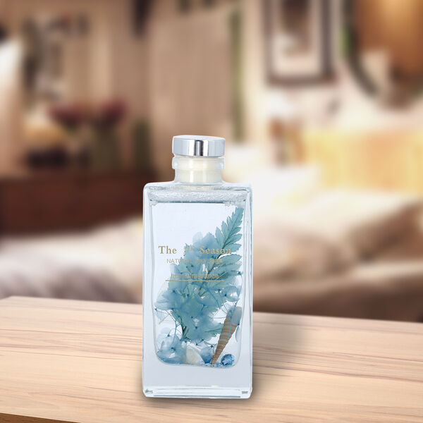THE 5TH SEASON - Aroma Diffusor in Glasflasche mit ewigen Blumen, Türkis, 150ml image number 5