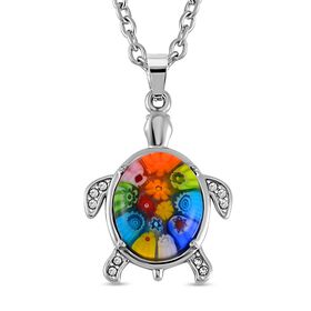Anhänger im Murano-Stil mit 60cm Kette