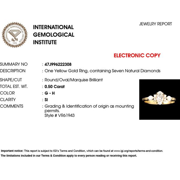 ILIANA SI-GH Diamant Ring in 750 Gold - 0,50 ct. image number 6