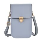 Crossbody Tasche mit RFID Schutz, 10,6x17,6x5cm, Riemen 117cm, blau image number 0