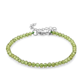 Peridot Armband ca. 18 cm 316L Edelstahl ca. 15,00 ct.