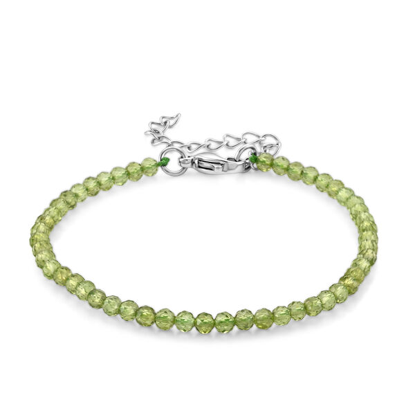 Peridot Armband ca. 18 cm 316L Edelstahl ca. 15,00 ct.