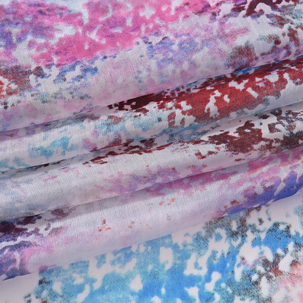 LA MAREY Signature Seidenschal aus 100% Maulbeerseide, 110 x 195 cm, Mehrfarbig image number 7