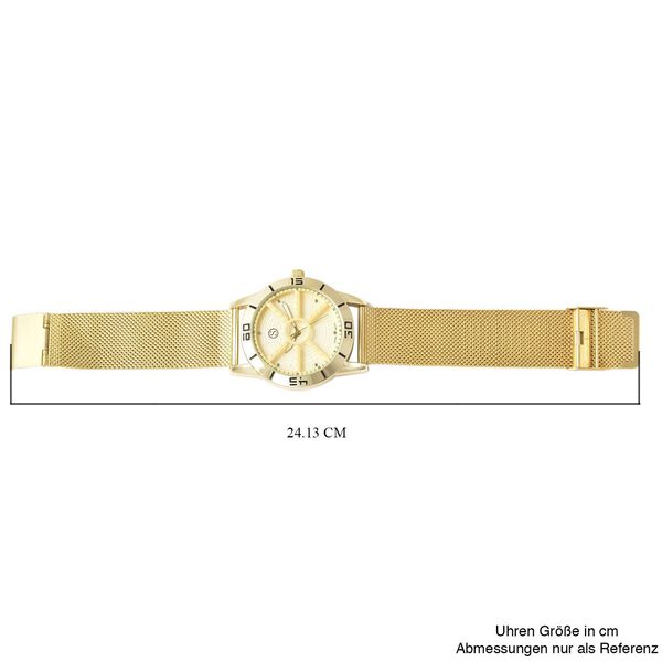 Strada - wasserdichte Uhr in Goldton image number 6