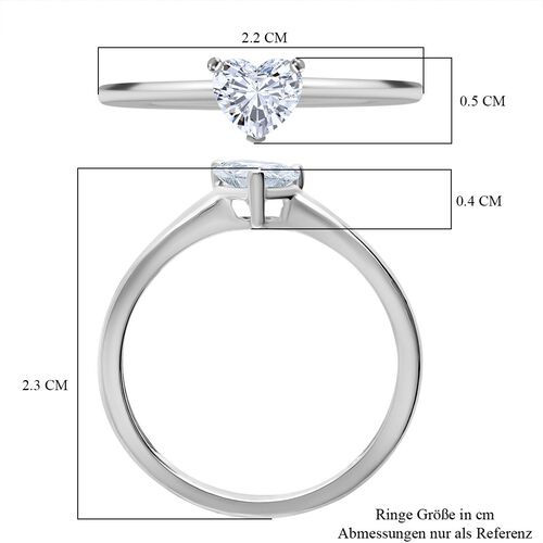 LUXURIANT DIAMOND - Lab Grown Diamant VS Ring 950 Platin (Größe 18.00) ca. 0.50 ct image number 4