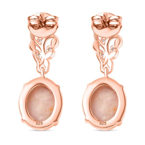 AA Vinicunca peruanische Opal und Zirkon Ohrringe - 4,83 ct. image number 4