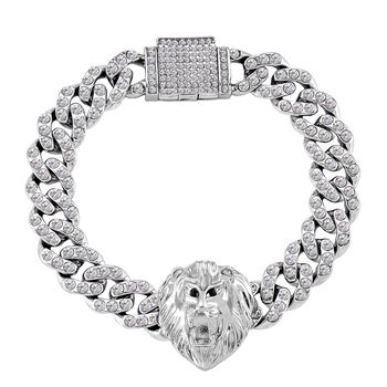 Wei&szlig;er Kristall Armband ca. 19 cm