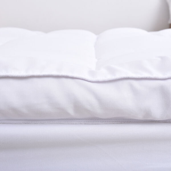 SERENITY NIGHT - Alternativ Daunen Matratzenauflage, Elastische B&auml;nder an den Ecken Gr&ouml;&szlig;e 150x200x7.5 cm image number 2