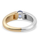 Tansanit und Zirkon Ring 925 Silber Bicolor  ca. 0,53 ct image number 5