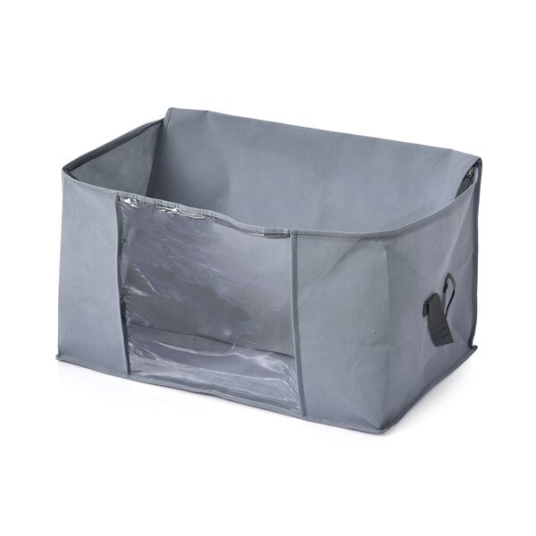 Aufbewahrungsboxen Set aus 3, Sichtfenster, 60 x 30 x 45 cm, Dunkelgrau image number 7