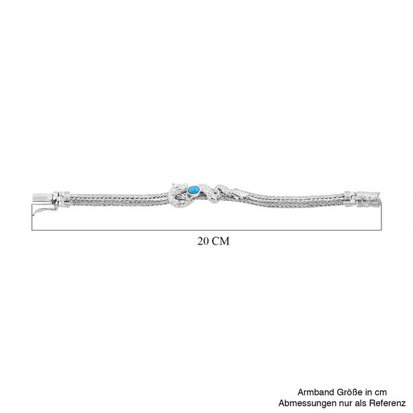 Royal Bali Kollektion- Sleeping Beauty T&uuml;rkis Armband, 19 cm - 0,68 ct. image number 5