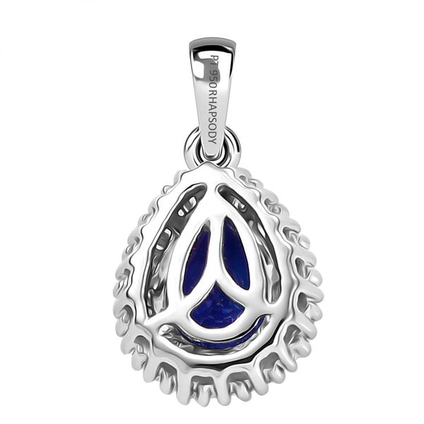 RHAPSODY AAAA Tansanit und VS Diamant Anh&auml;nger in 950 Platin - 1,37 ct. image number 5