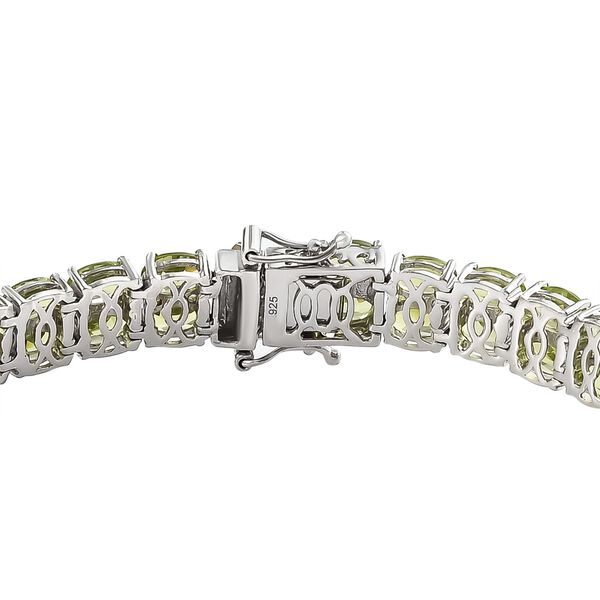 Nat&uuml;rliches Peridot-Armband in Silber, 29,88 ct. image number 4