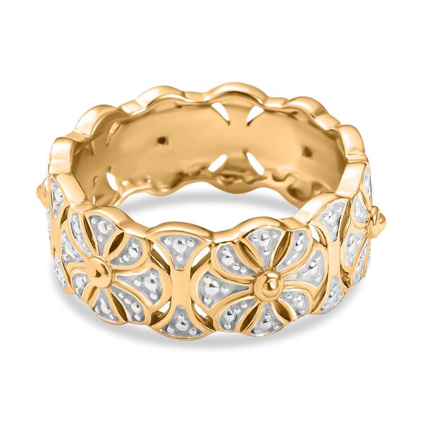 Wei&szlig;er Diamant Ring 925 Silber, vergoldet (Gr&ouml;&szlig;e 20.00) image number 6