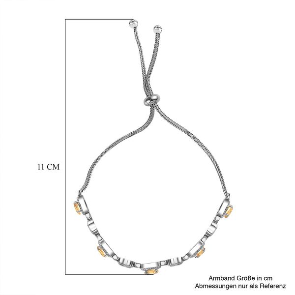 Citrin Armband ca. 26.75 cm Edelstahl ca. 2.34 ct image number 6