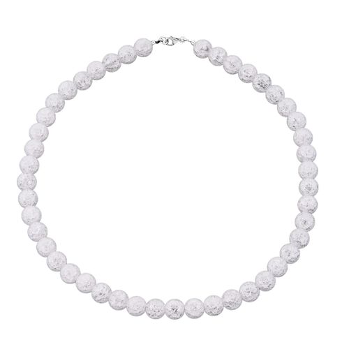 Weiße Eis Quarz Halskette, 45cm - 250,15 ct. image number 0