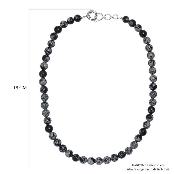 EverTrue Schneeflocken Glasachat 50+2,5cm Halskette - 305 ct. image number 5