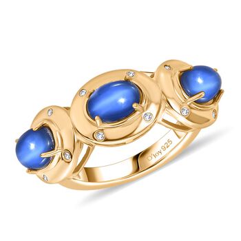 D'Joy Aurora Mondstein und Zirkon Ring - 3,27 ct.