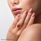 LUSTRO STELLA Roter Zirkonia Ring 925 Silber vergoldet  ca. 11,87 ct image number 1