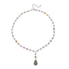 Mehrfarbiger Amazonit Halskette ca. 45 cm ca. 91.00 ct