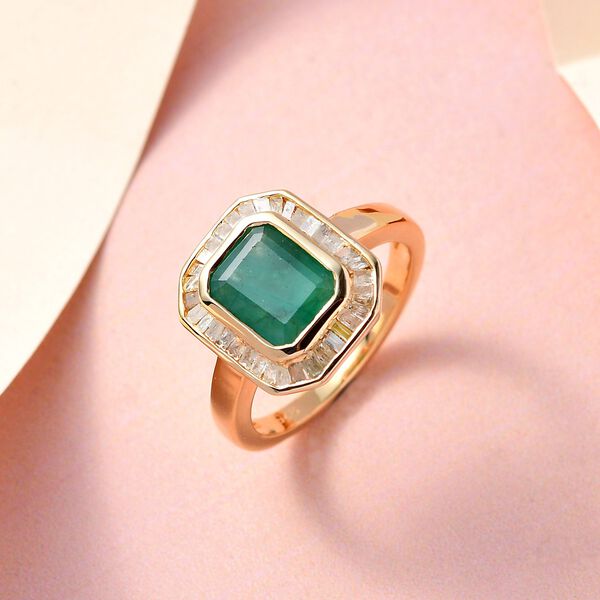 Socoto Smaragd und Diamant-Ring - 2,66 ct. image number 2