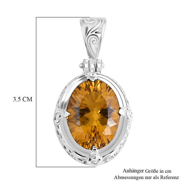 D'Joy AA Citrin (16x12mm) Anh&auml;nger 925 Silber ca. 8.48 ct image number 5