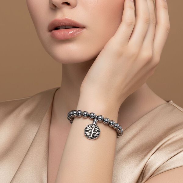 Terahertz Armband ca. Flexibles cm 316L Edelstahl ca. 80.00 ct image number 2