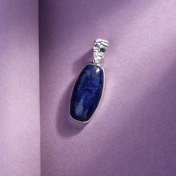 Lapislazuli Anh&auml;nger 925 Silber ca. 10,00 ct image number 2