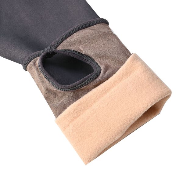 Thermo-Leggings mit Mikroflanell gefüttert, grau image number 5