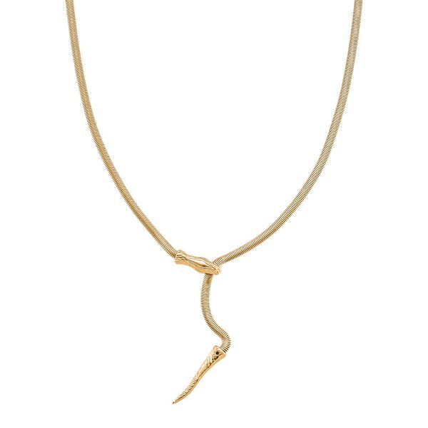 Flexible Schlangenkette, vergoldet