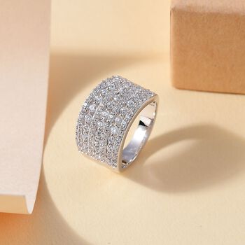 J Francis gefertigt mit SWAROVSKI-  Swarovski Zirkonia Cluster Ring