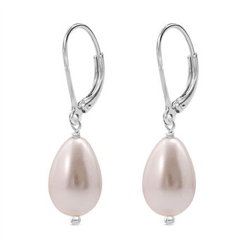 Rosa Muschelkernperle Ohrringe - 20 ct.