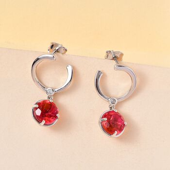 Sunset Triplett Quarz und Zirkon Ohrringe - 4,68 ct.